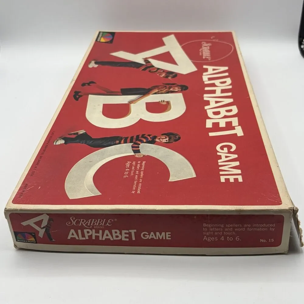 Vintage 1972 Scrabble Alphabet Game - COMPLETE